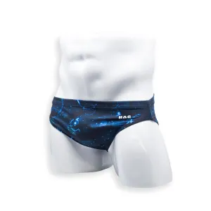 2 Inch Flat Front Swim Brief - Night Swimming