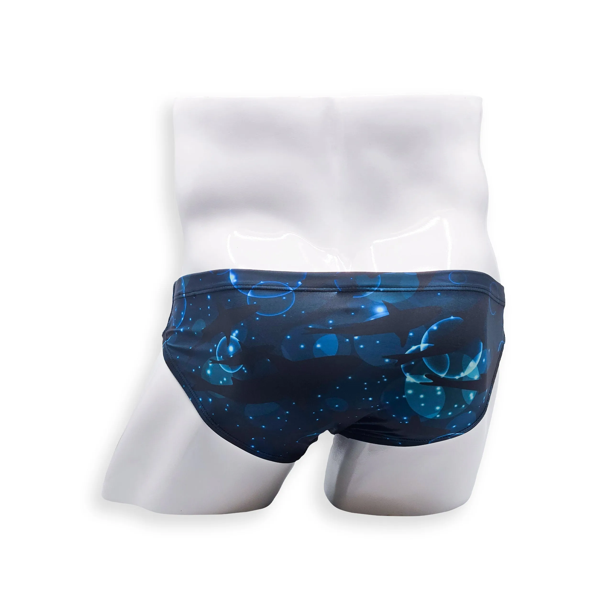 2 Inch Flat Front Swim Brief - Night Swimming