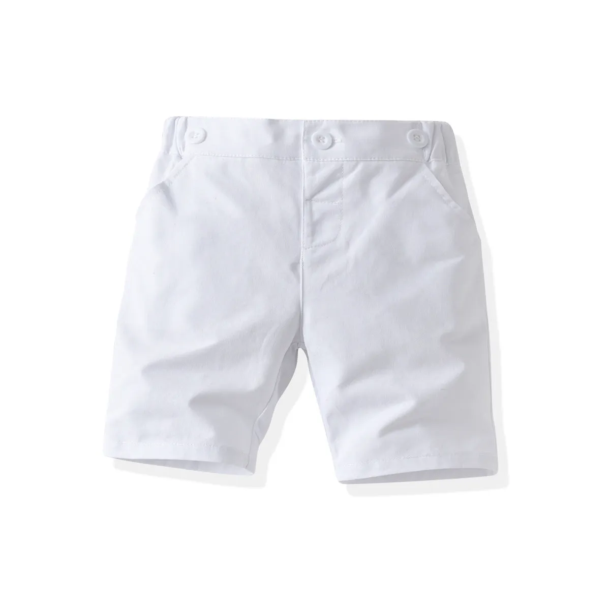 2 Pieces Set Baby Kid Boys Birthday Party Solid Color Bow Shirts And Rompers Wholesale 220531157