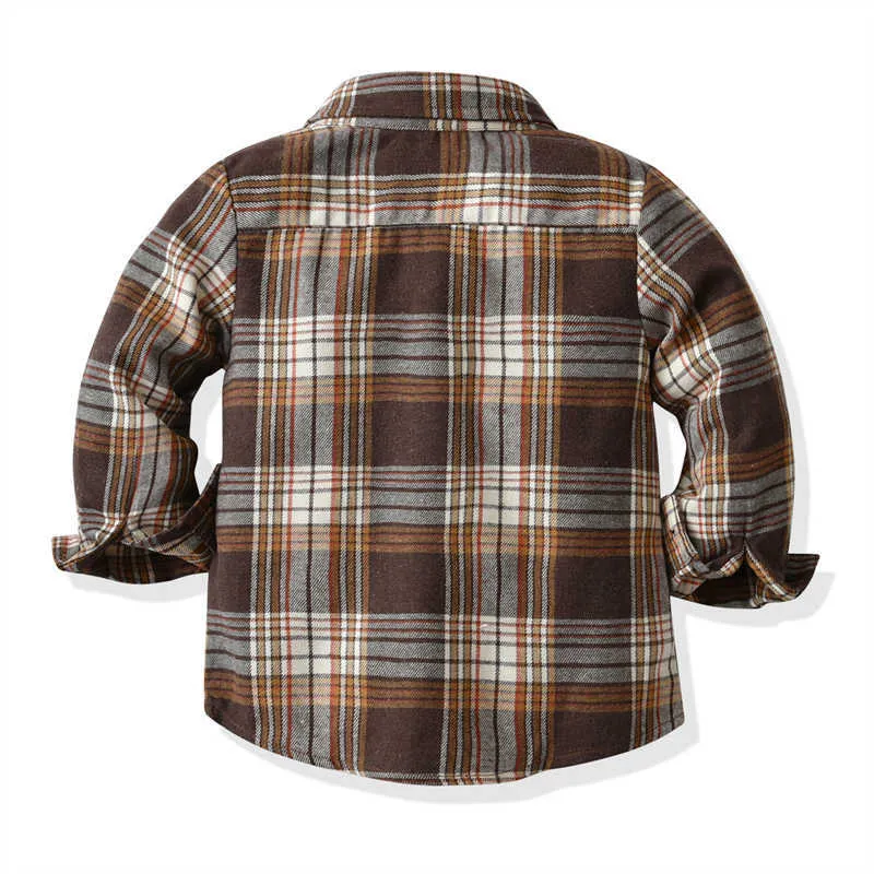 2 Pieces Set Baby Kid Boys Dressy Birthday Party Checked Bow Shirts And Solid Color Jumpsuits Wholesale 211109507