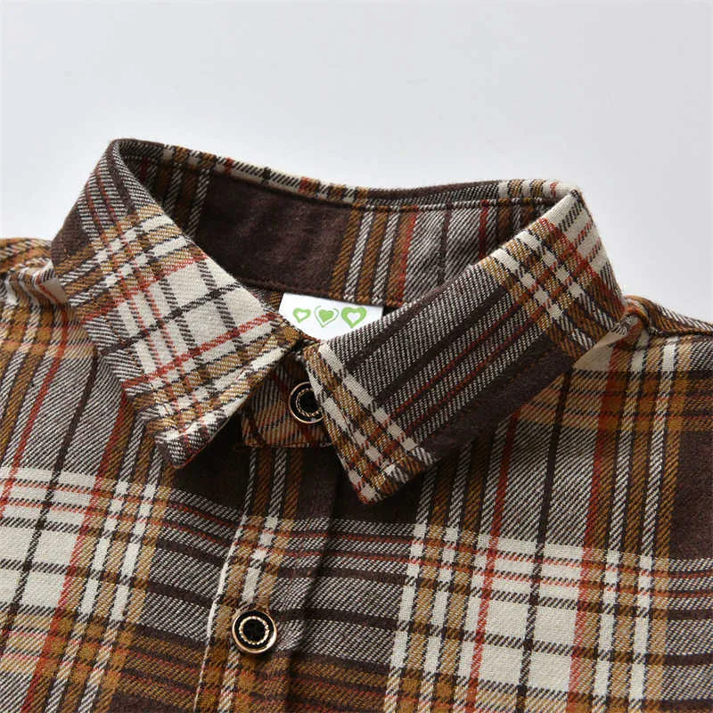 2 Pieces Set Baby Kid Boys Dressy Birthday Party Checked Bow Shirts And Solid Color Jumpsuits Wholesale 211109507