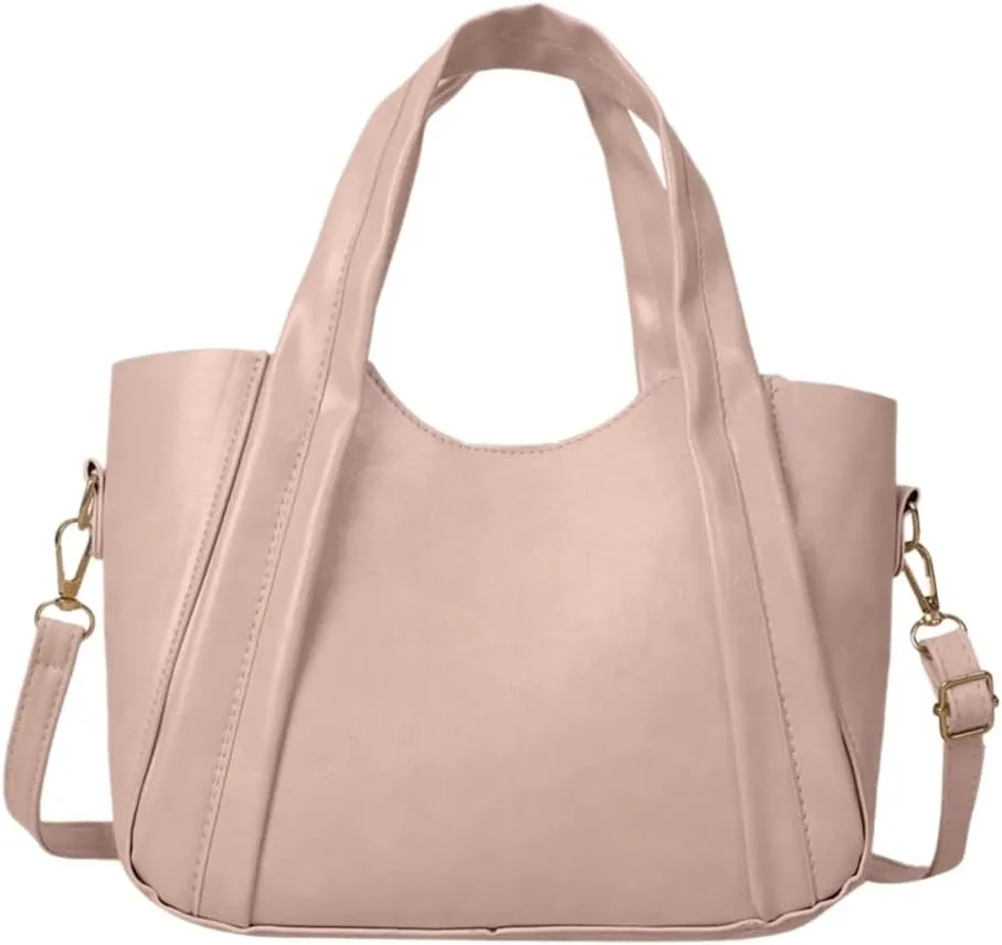2023 New Bucket Bag Shoulder Bag Solid Color Crossbody Bag Versatile Fashion Large Capacity Handbag for Women Girl