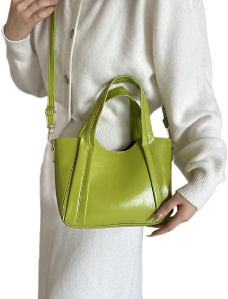 2023 New Bucket Bag Shoulder Bag Solid Color Crossbody Bag Versatile Fashion Large Capacity Handbag for Women Girl
