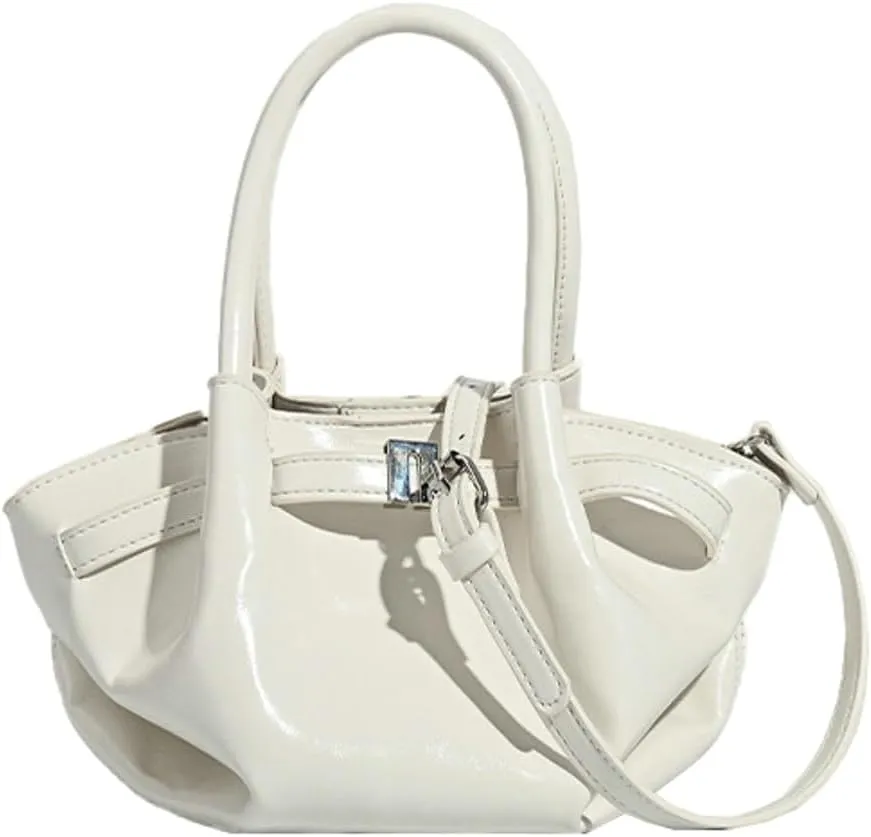 2025 Spring Summer Waxed Leather Hobo Bag, Women's Casual Crossbody Purse, Versatile Shoulder Tote for Work & Travel