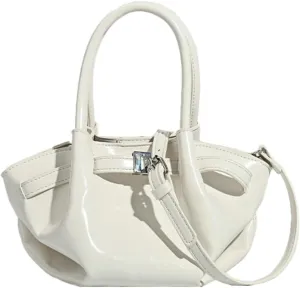 2025 Spring Summer Waxed Leather Hobo Bag, Women's Casual Crossbody Purse, Versatile Shoulder Tote for Work & Travel