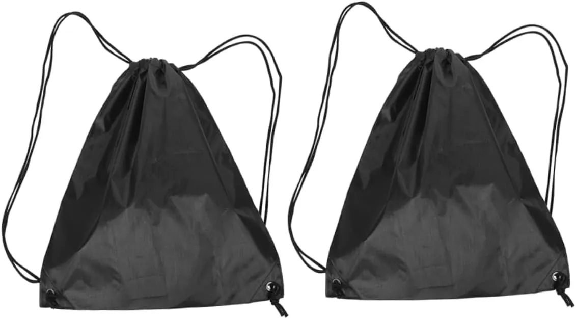 2pcs Drawstring Backpacks Motorcycle Tool Bags for Storage Capacity Storage for Gym and Travel Durable Versatile Use