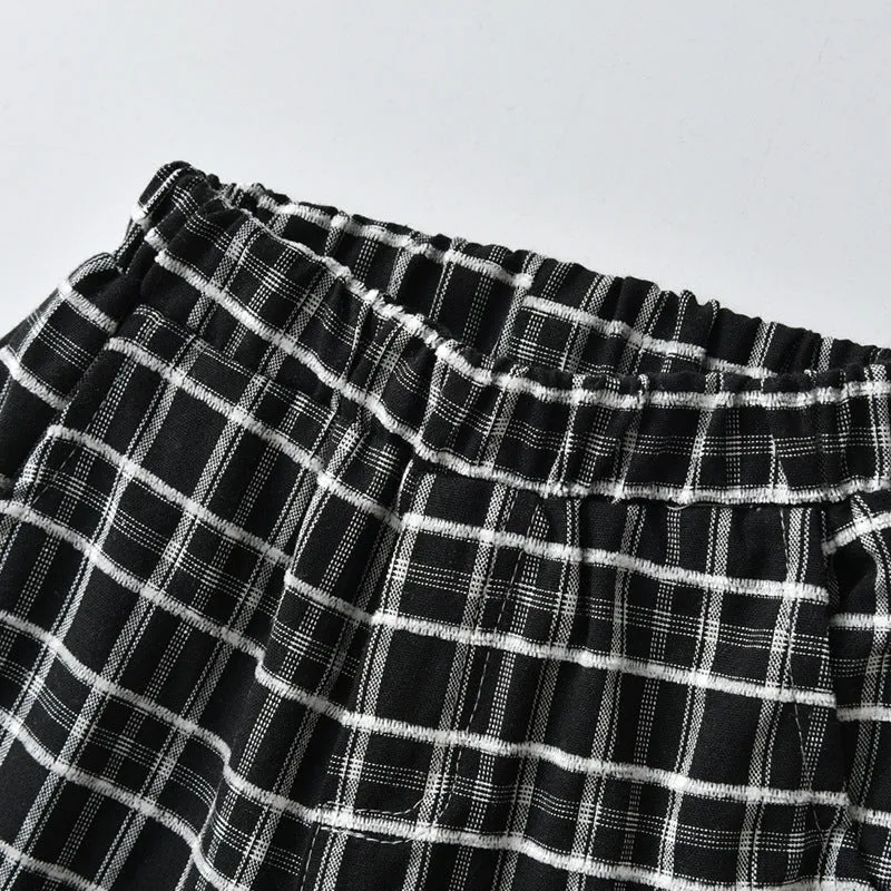 3 Pieces Set Baby Boys Dressy Checked Vests Waistcoats Bow Rompers And Pants Suits Wholesale 220909317