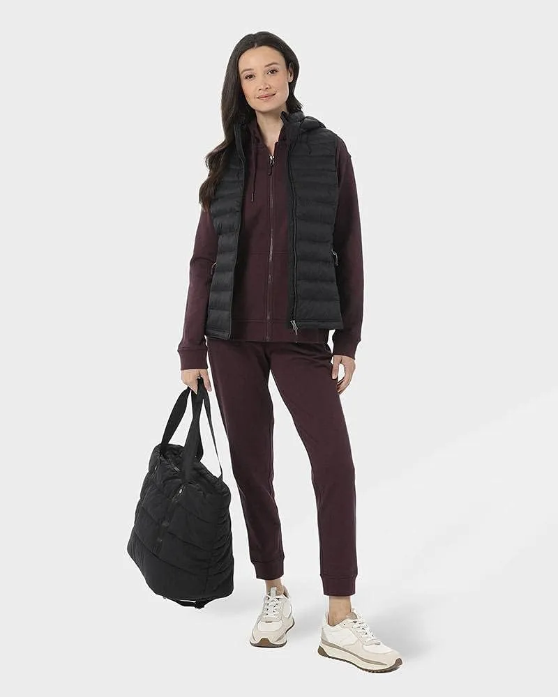 32 Degrees Womens Ultra-Light Down Alternative Water-Repellent Packable Puffer Vest Outerwear with Zipper