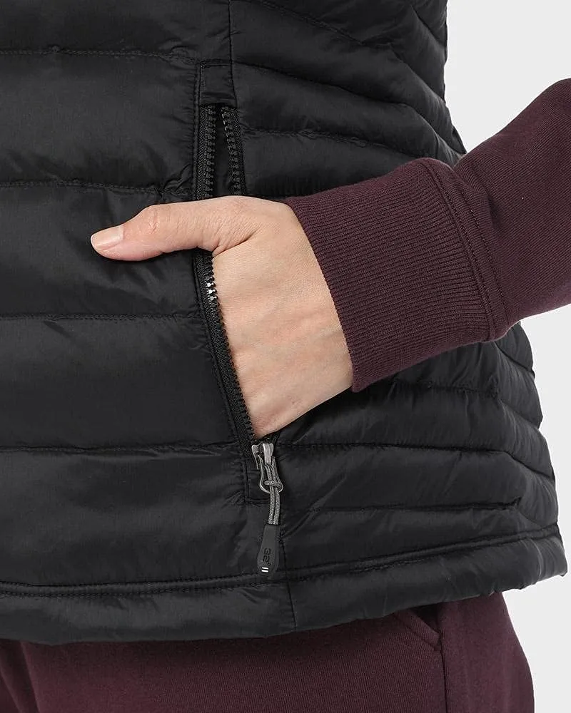 32 Degrees Womens Ultra-Light Down Alternative Water-Repellent Packable Puffer Vest Outerwear with Zipper