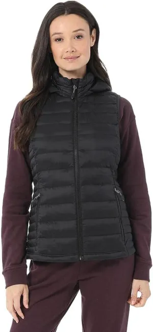 32 Degrees Womens Ultra-Light Down Alternative Water-Repellent Packable Puffer Vest Outerwear with Zipper