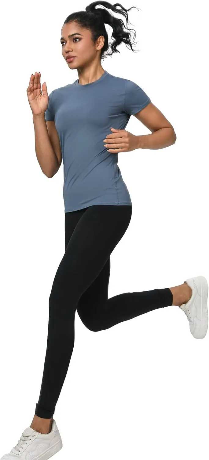 5-Pack Women's Compression Shirts Long & Short Sleeve Workout Tops Athletic Baselayer Quick Dry Gym Yoga Running T-Shirt