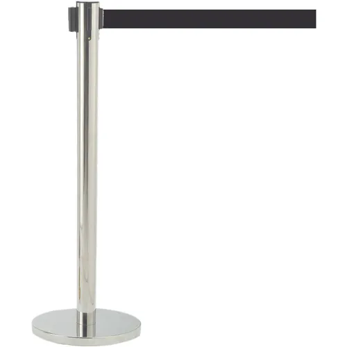 AARCO Products HS-7BK Crowd Control Stanchion
