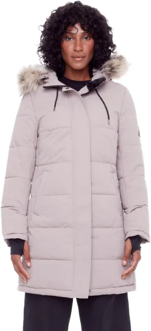 ALPINE NORTH Aulavik Women's Vegan Down Mid-Length Hooded Parka Coat