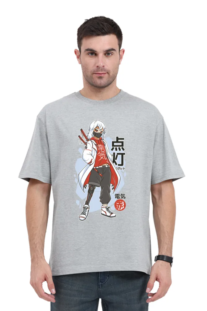 Anime Techwear Printed Oversized t shirt for Men