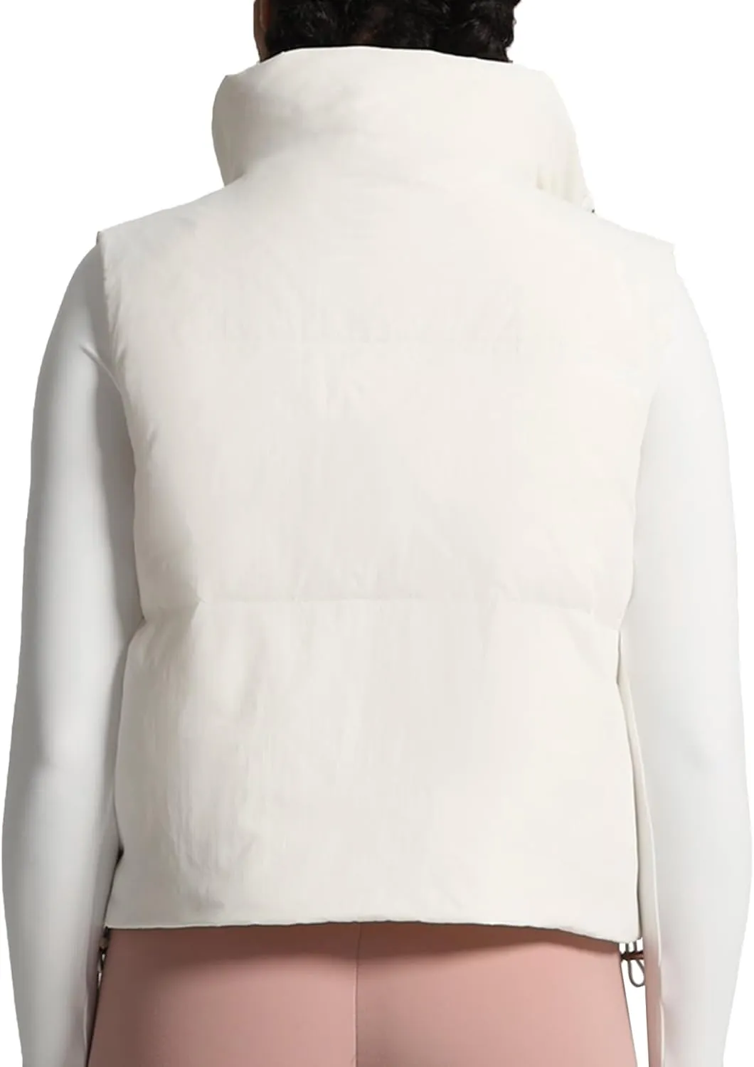 Aoxjox Women Penelope Puffer Vest Lightweight Autumn Winter Outerwear Warm Stand Collar Cropped Down with Pockets