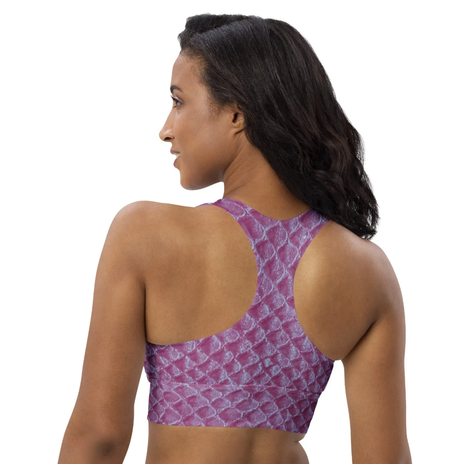 Athletic Mermaid Sports Bra, lioness-love
