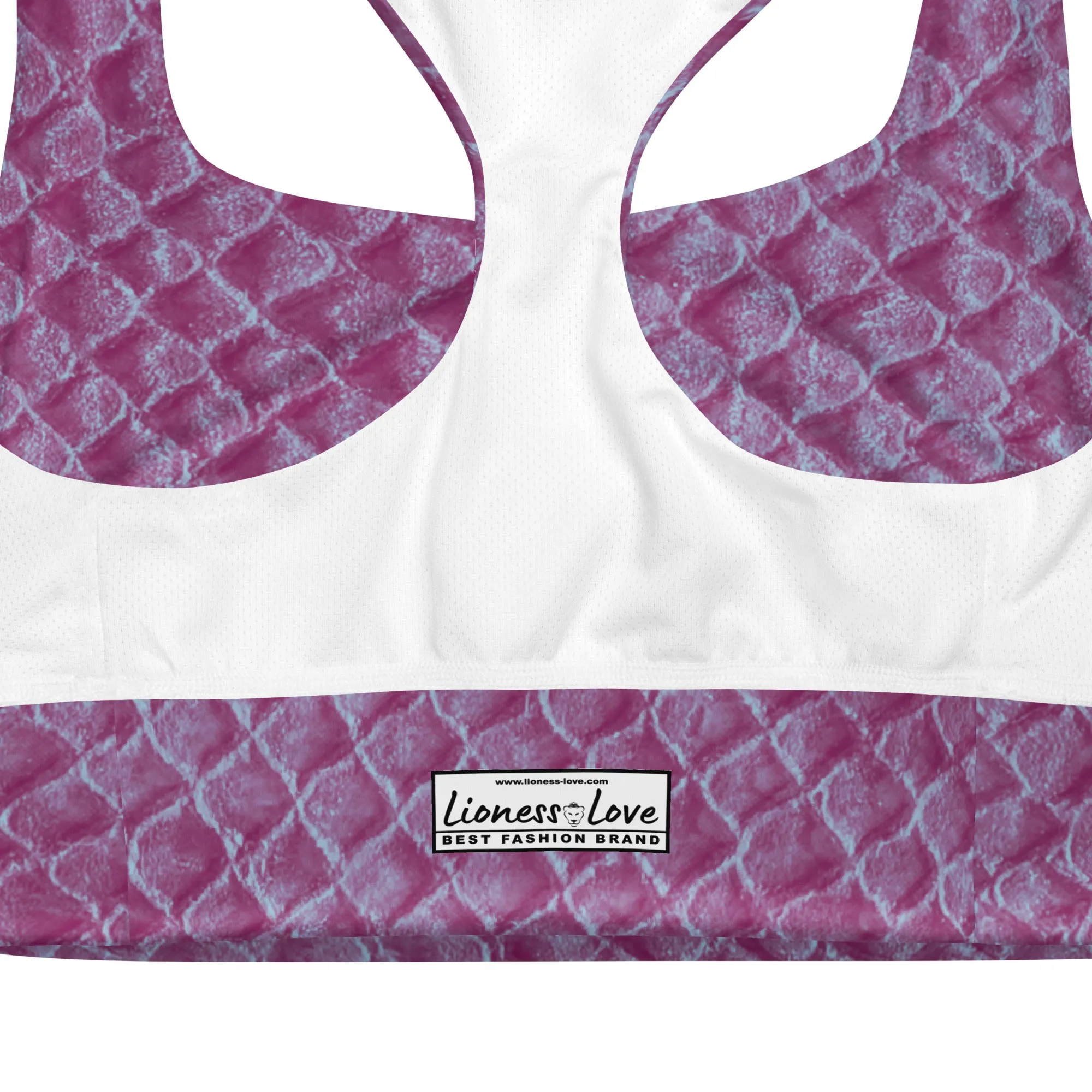 Athletic Mermaid Sports Bra, lioness-love