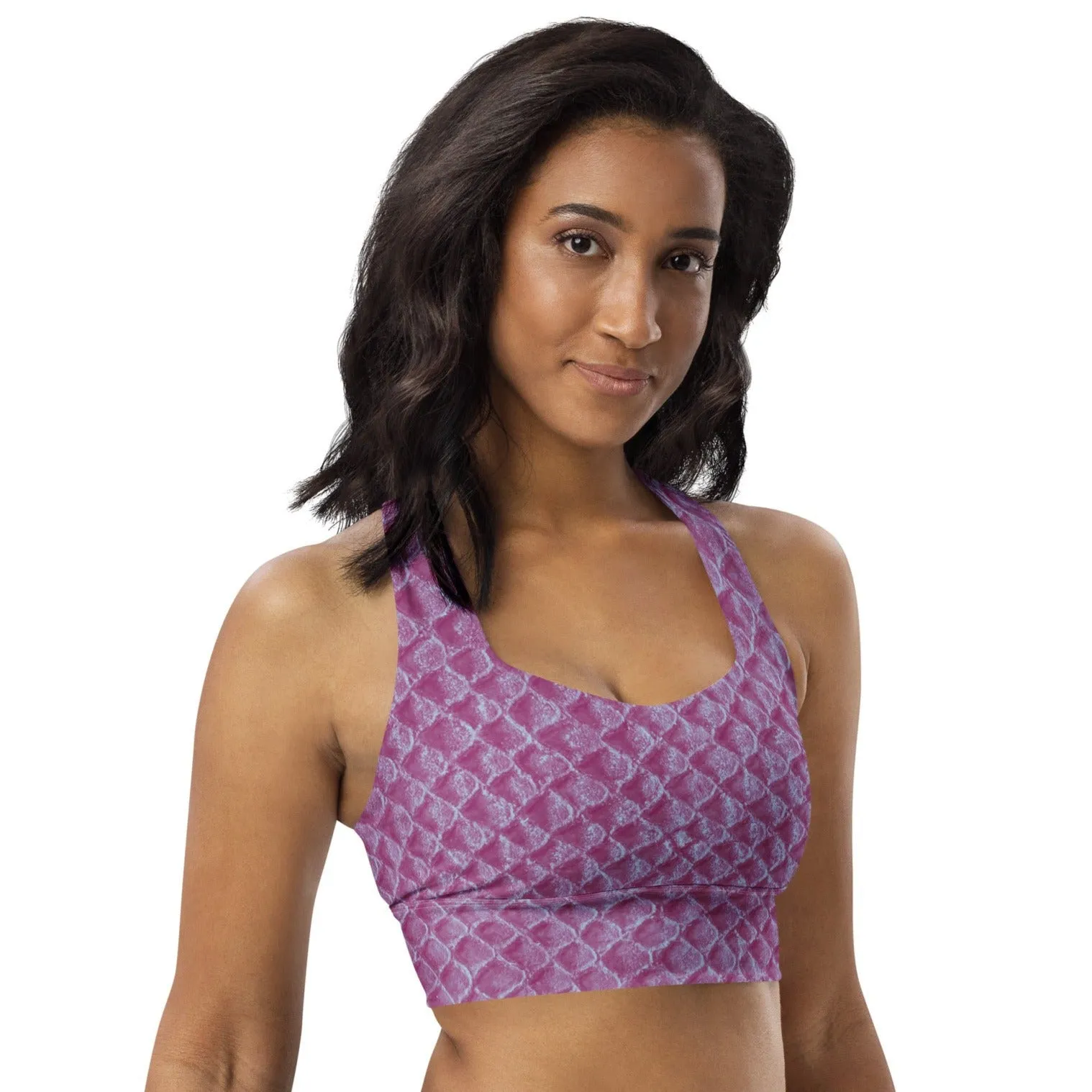 Athletic Mermaid Sports Bra, lioness-love