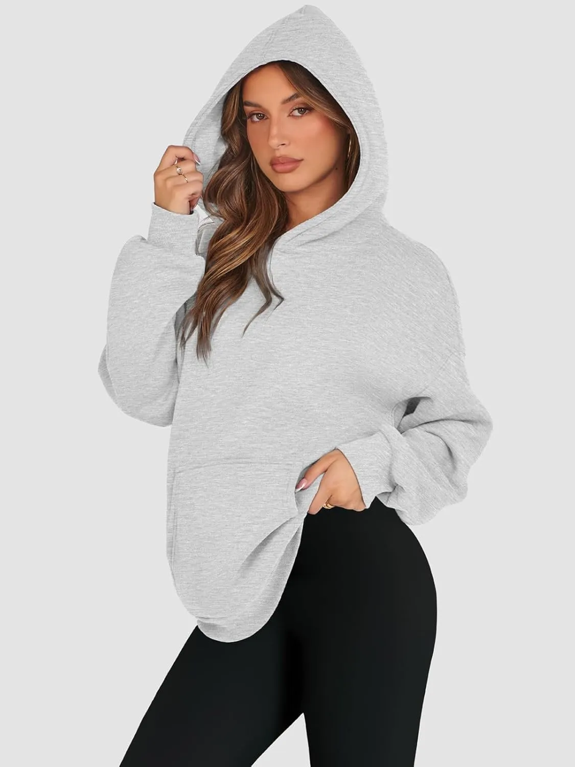 ATHMILE Womens Oversized Hoodies Fleece Sweatshirts Long Sleeve Sweaters Pullover Fall Clothes with Pocket