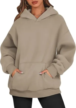 ATHMILE Womens Oversized Hoodies Fleece Sweatshirts Long Sleeve Sweaters Pullover Fall Clothes with Pocket