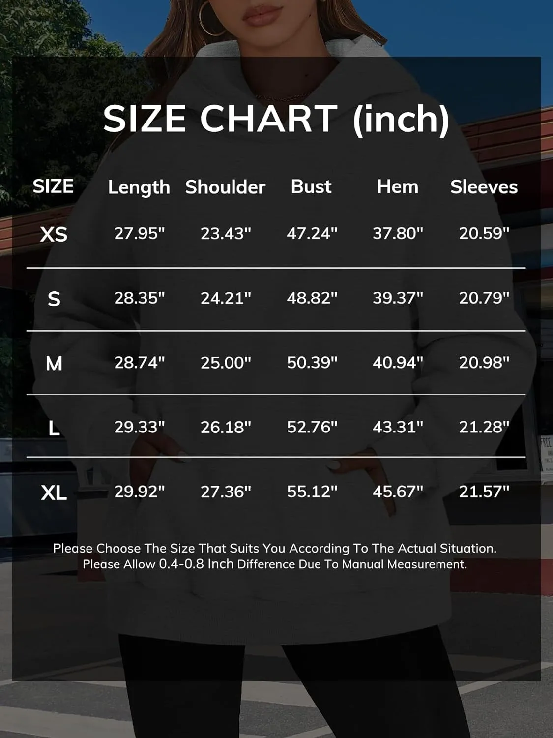 ATHMILE Womens Oversized Hoodies Fleece Sweatshirts Long Sleeve Sweaters Pullover Fall Clothes with Pocket