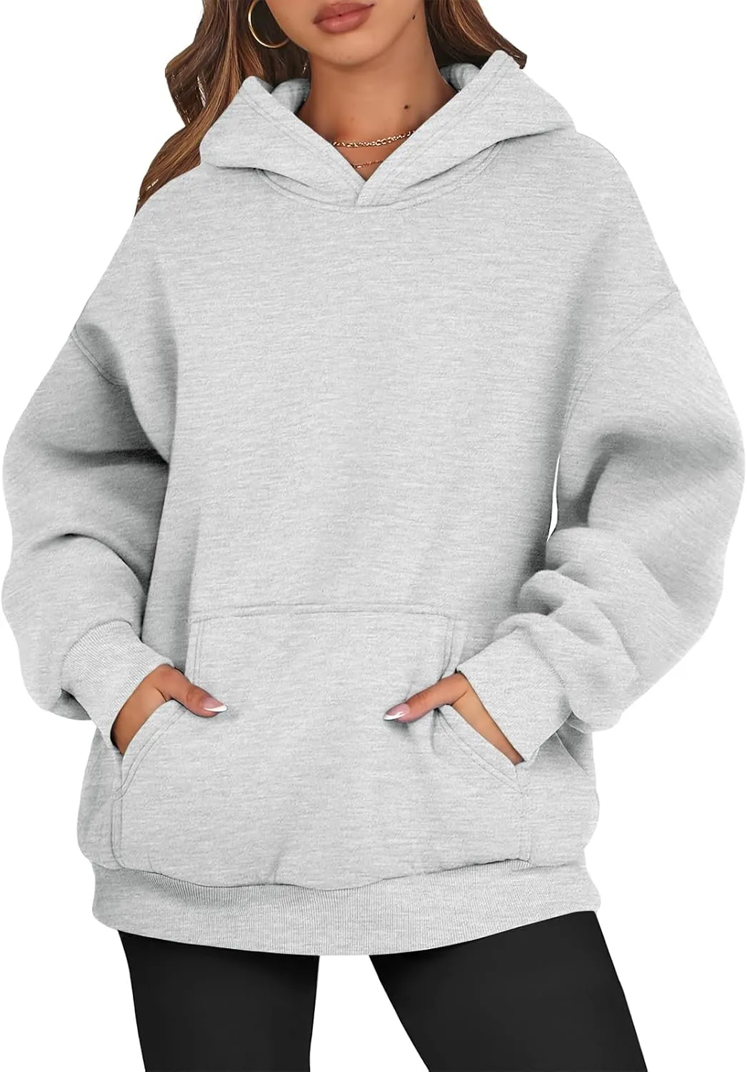 ATHMILE Womens Oversized Hoodies Fleece Sweatshirts Long Sleeve Sweaters Pullover Fall Clothes with Pocket