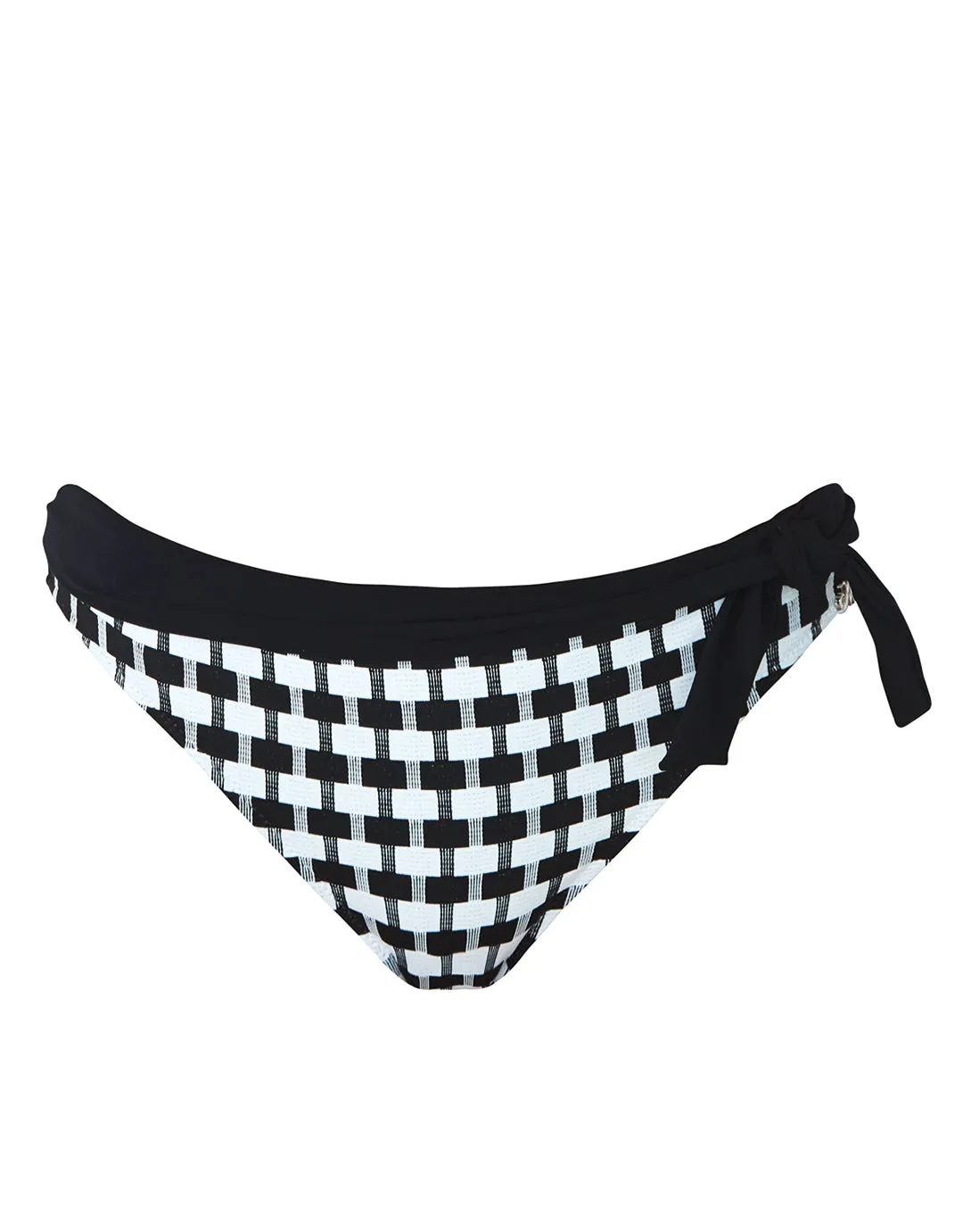 Audrey Bikini Pant - Black and White