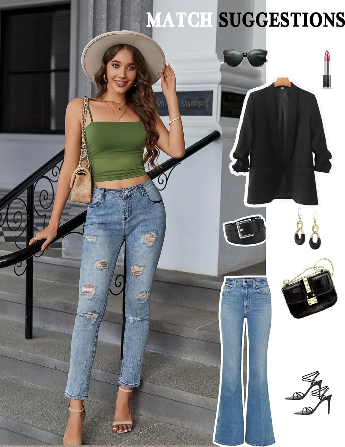 Avidlove Bralettes for Women Spaghetti Strap Mesh Tank Top Tube Slim Y2K Camisole