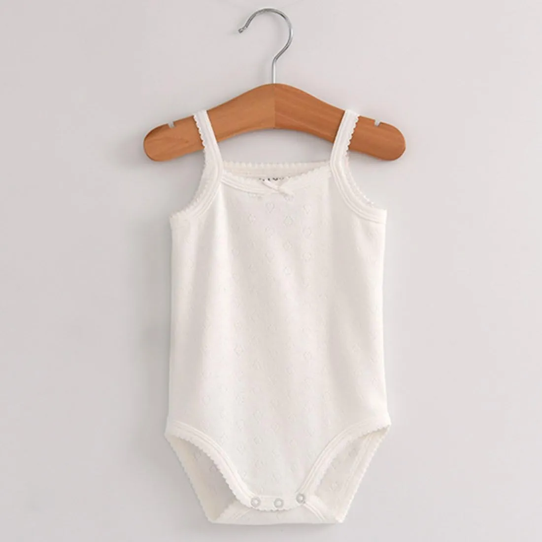 Baby Girls Spaghetti Strap Bodysuit Sleeveless Baby Tank Top Cotton Baby One-Pieces Pack of Summer Baby Clothes Outfit