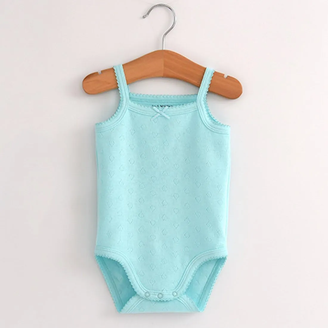 Baby Girls Spaghetti Strap Bodysuit Sleeveless Baby Tank Top Cotton Baby One-Pieces Pack of Summer Baby Clothes Outfit