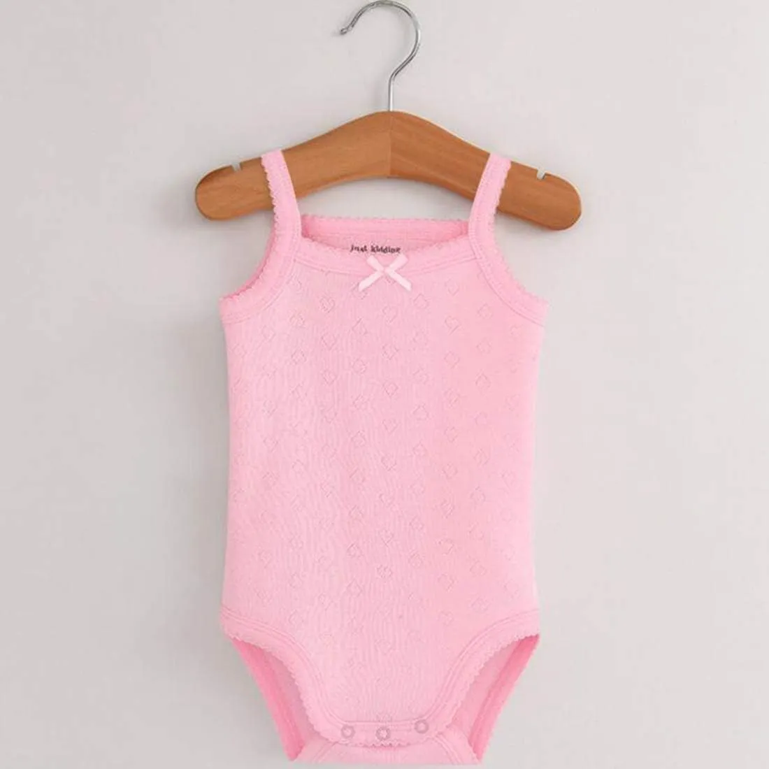 Baby Girls Spaghetti Strap Bodysuit Sleeveless Baby Tank Top Cotton Baby One-Pieces Pack of Summer Baby Clothes Outfit