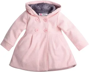 Baby Toddler Girls Fall Winter Trench Coat Wind Hooded Jacket Kids Outerwear (6-12 Months, Pink)