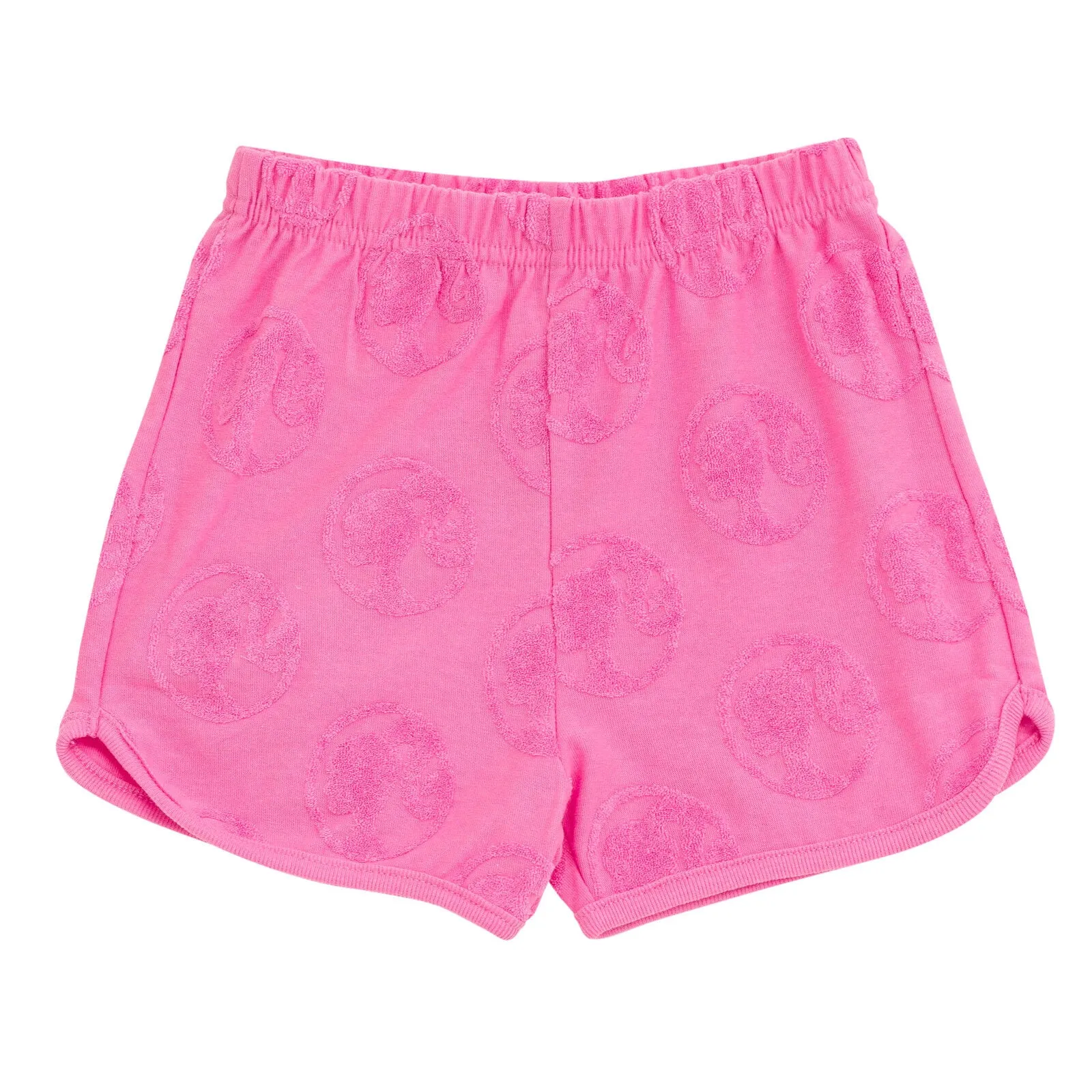 Barbie French Terry Drop Shoulder T-Shirt and Dolphin Shorts Outfit Set