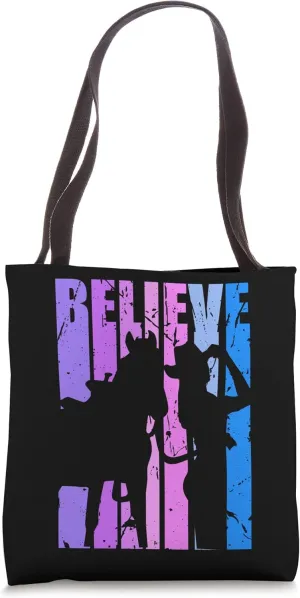 Believe Cowgirl And Horse Lover Rides Horses Riding Saddle Tote Bag