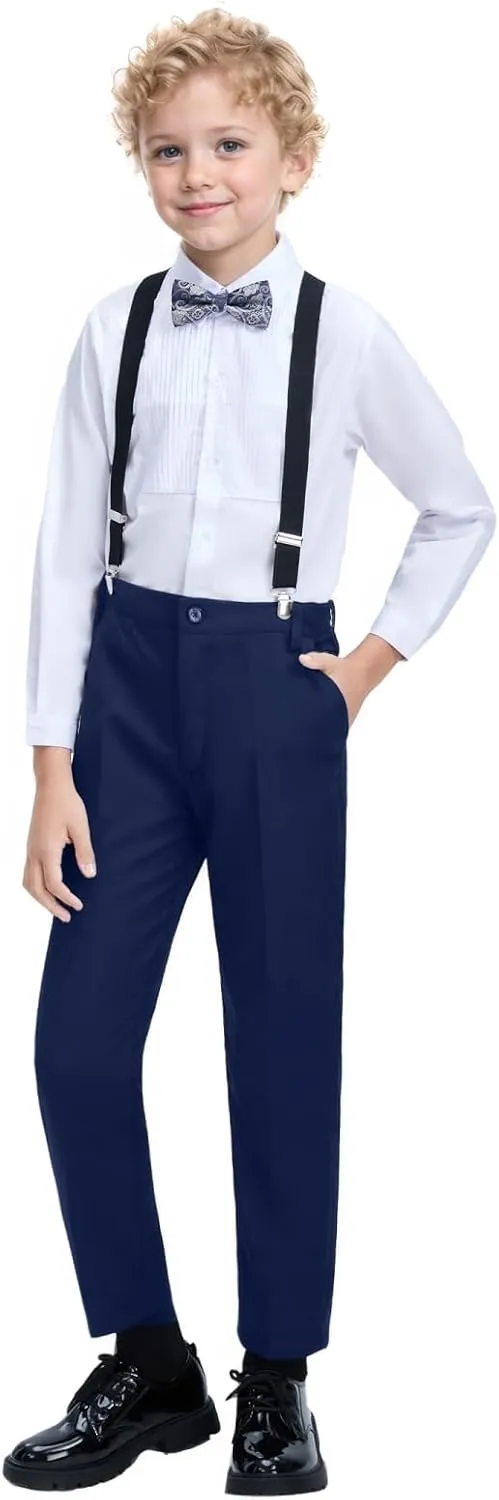 Boys Dress Pants Formal Suits Pants School Unifrom Dresswear