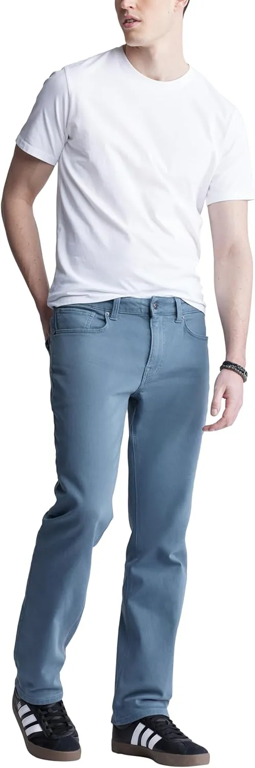 Buffalo David Bitton Men's Non-Denim Straight Leg Six French Terry Pants with Cotton Blend Stretch