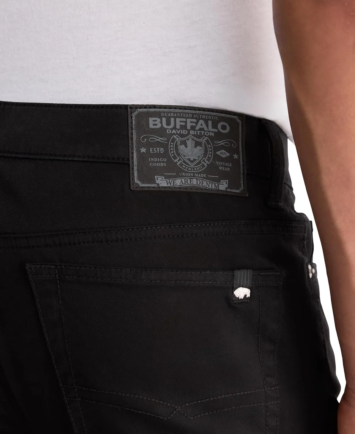 Buffalo David Bitton Men's Slim Ash Jeans Non Denim Sateen Pant