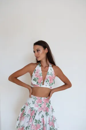 Cabo Crop Pink liberty Floral