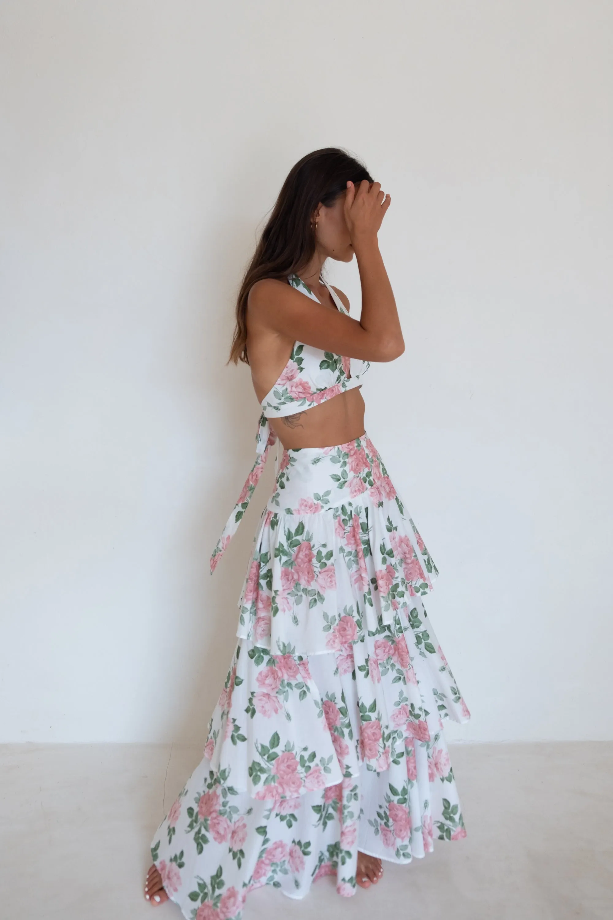 Cabo Crop Pink liberty Floral
