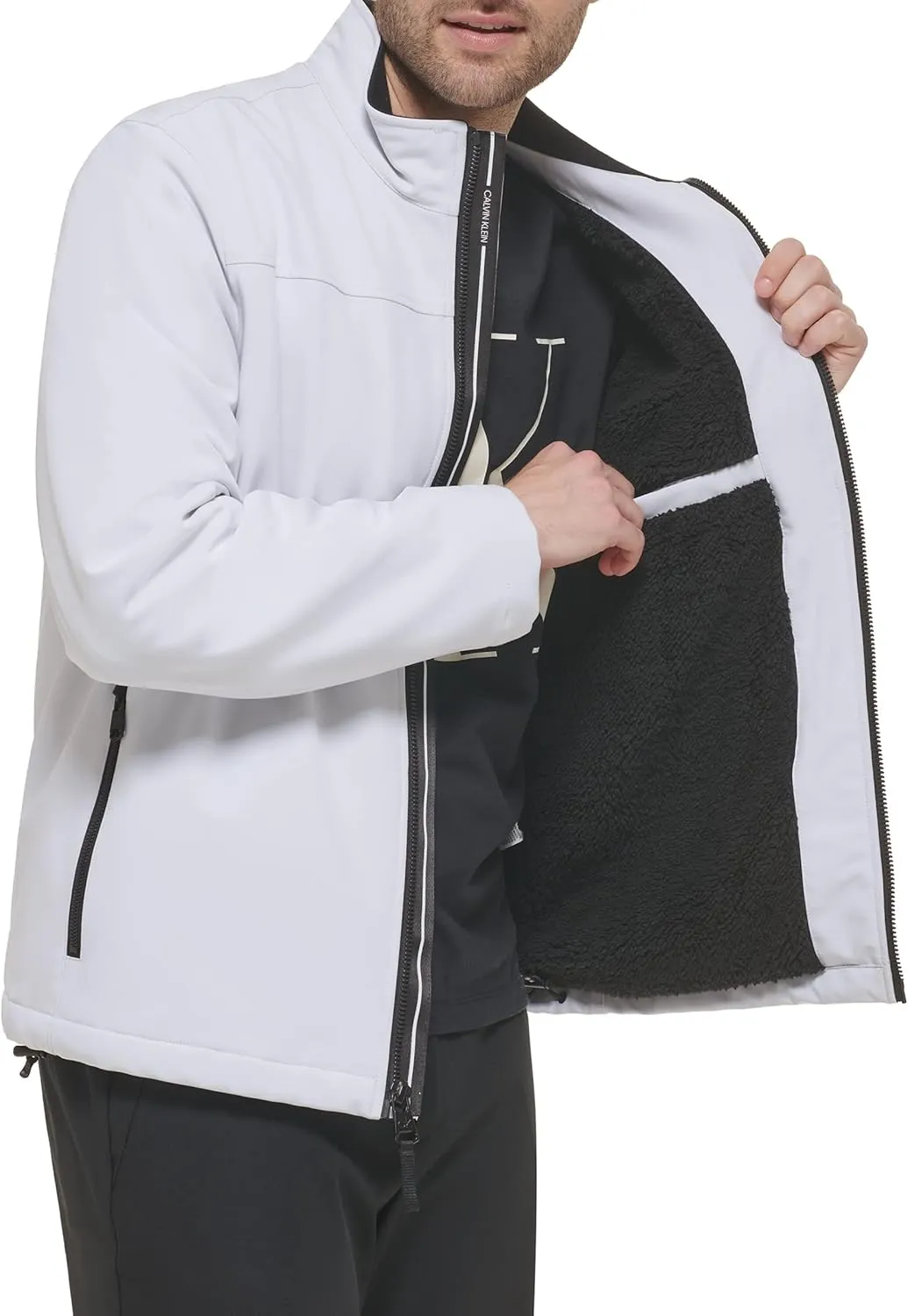 Calvin Klein Men's Soft Shell With Sherpa Lining