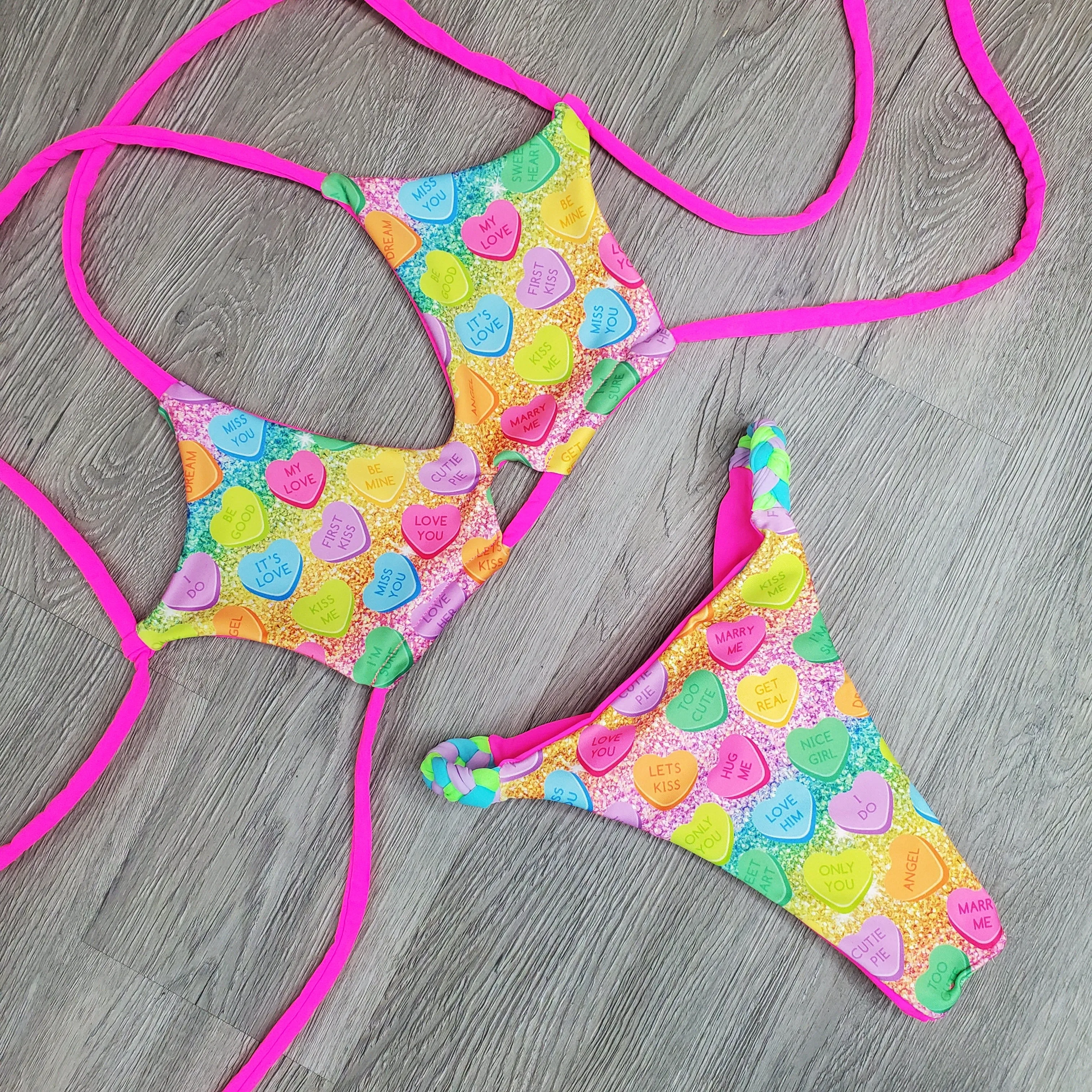 Candy Heart Single Hip Bottoms
