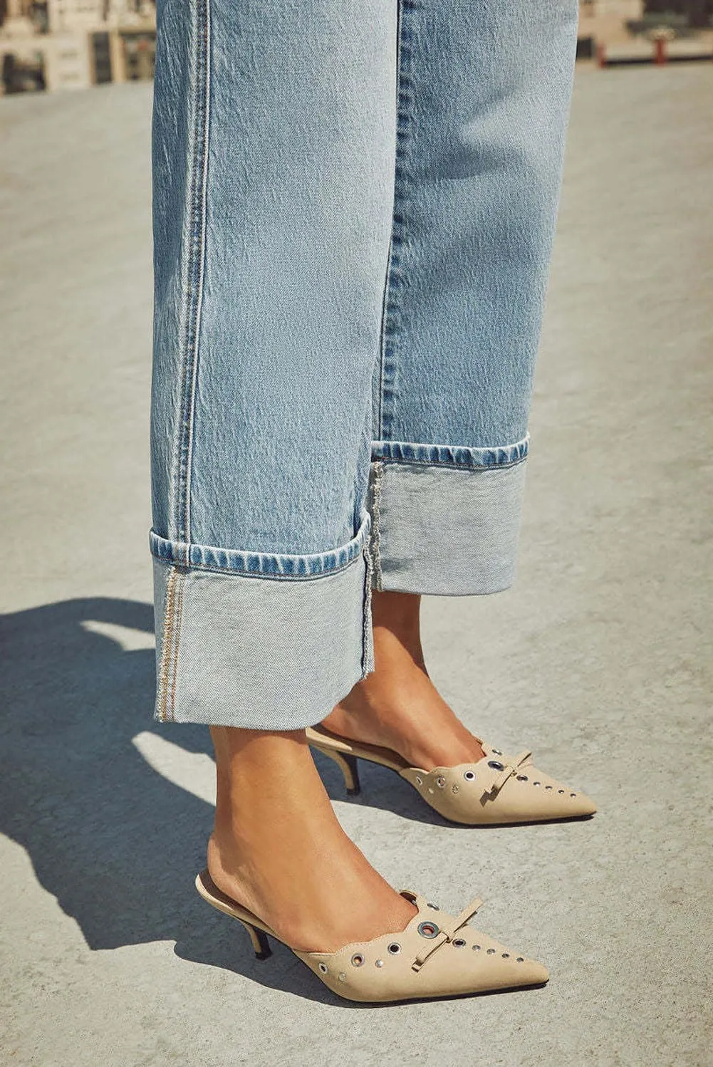 CHARTOU Wide Leg Cropped Jeans for Women High Waist Boyfriends Rolled Up Cuffed Denim Pants