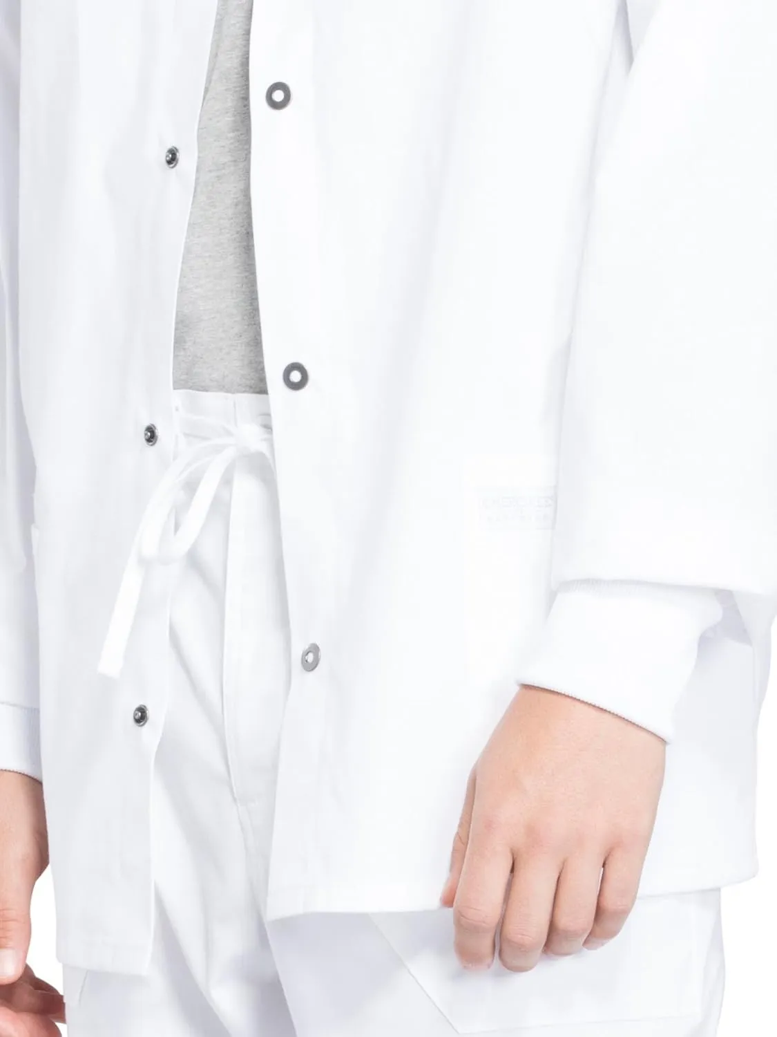Cherokee Men's Medical Scrub Jacket Snap Front with Long Sleeve WW360