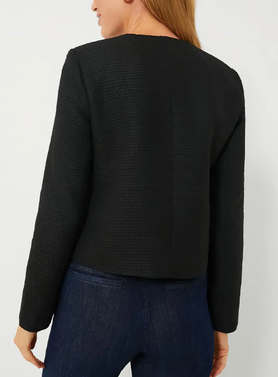 chouyatou Women's Double Breasted Tweed Blazer Jacket Business Casual Dressy Tweed Jacket Office Work Suit