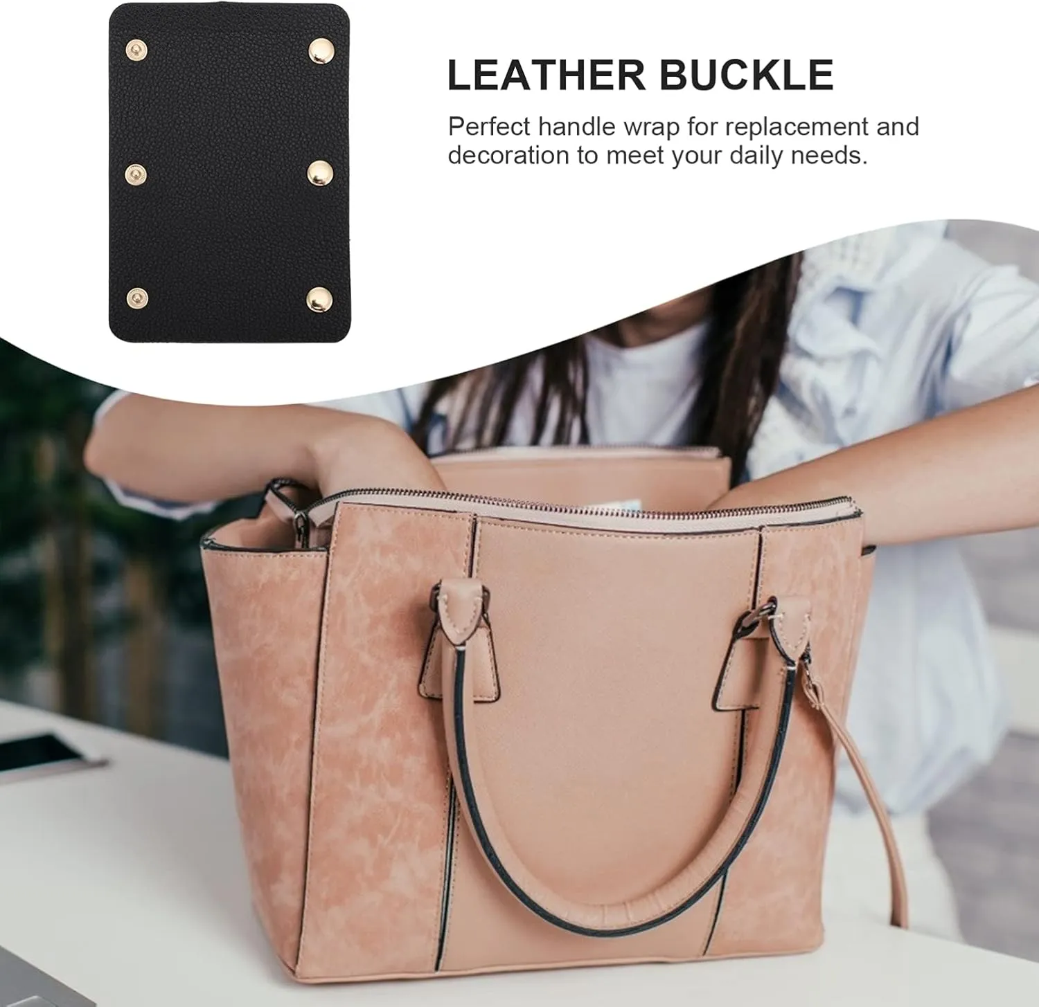 COHEALI 4 Pcs Bag Handle Wrap Wallet Handle Protector Saddle Comfort Ideal Tote Bag Decoration