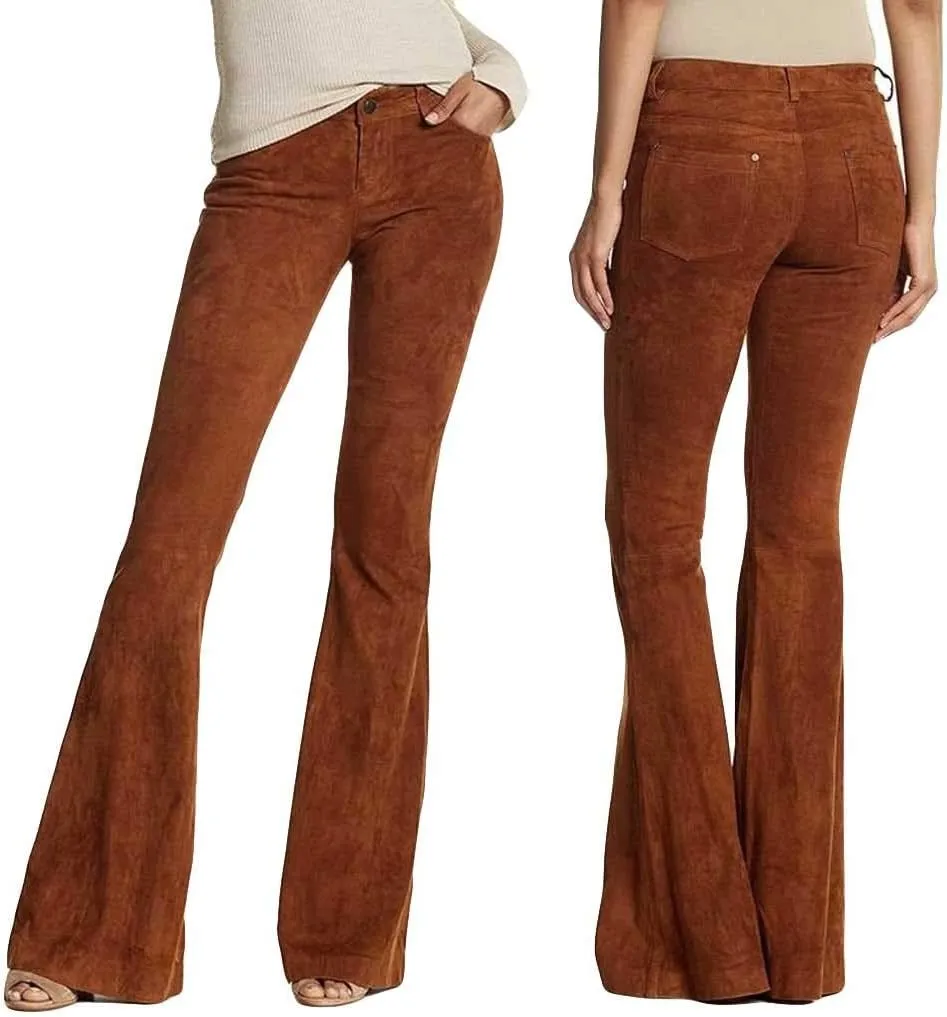 Comfy Yoga Pants High Waist Solid Flare Pants Stretchy Bell Bottom Trousers Plus Size