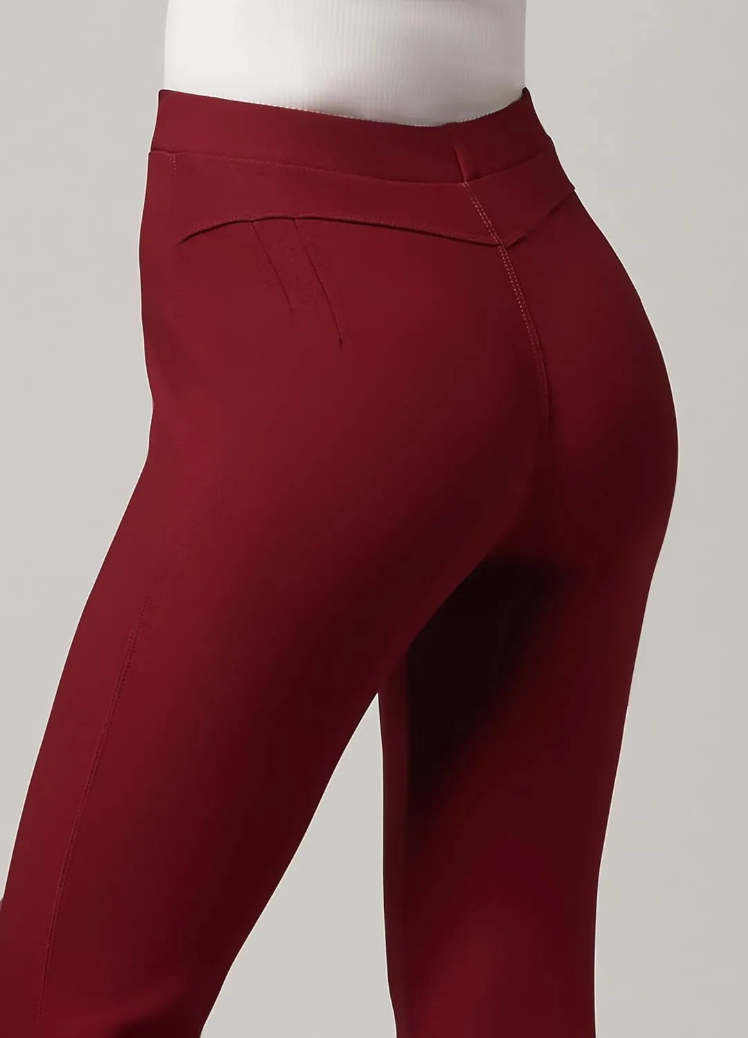 Conceited Stretch Ponte Pants for Women - Dressy Leggings - High Waist Shaping Butt Lifting