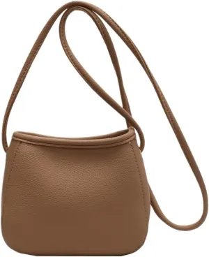 Crossbody Bag Soft Leather Bucket Bag For Women