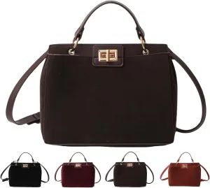 Crossbody Bags for Women Trendy Fashion Elegant Suede Handbag Shoulder Bag Daily Versatile Large Bucket Purse Travel