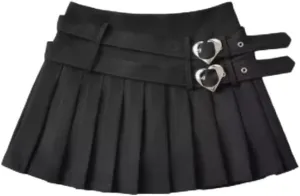 Cute Core Skirt Preppy Skirt with Belt Mini Skirt for Women Y2k Skirt Cutecore Cloth Pleated Mini Skirts